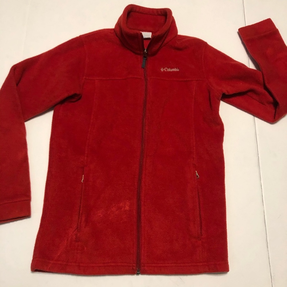 Columbia kids fleece zip up jacket Sz L
